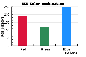rgb background color #BF75F9 mixer