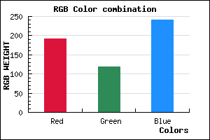 rgb background color #BF76F0 mixer