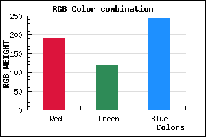 rgb background color #BF76F5 mixer