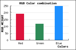 rgb background color #BF76F8 mixer
