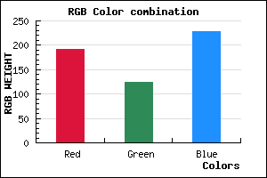 rgb background color #BF7DE5 mixer