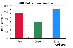 rgb background color #BF7FE1 mixer