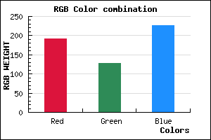 rgb background color #BF7FE3 mixer