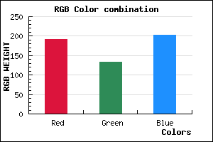 rgb background color #BF85CB mixer
