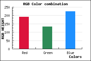 rgb background color #BF86E0 mixer