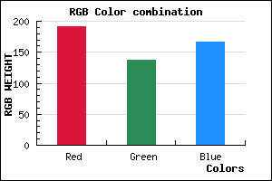 rgb background color #BF89A7 mixer