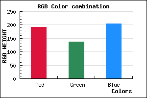rgb background color #BF89CD mixer
