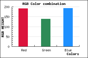 rgb background color #BF8AC0 mixer