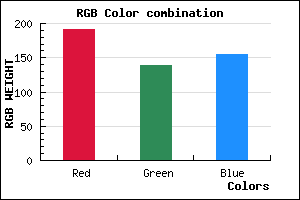 rgb background color #BF8B9B mixer
