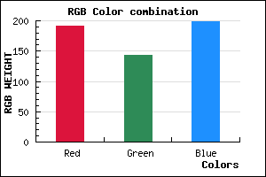 rgb background color #BF8FC7 mixer