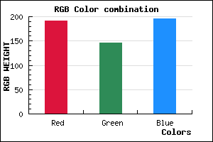 rgb background color #BF92C4 mixer