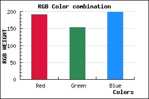 rgb background color #BF99C7 mixer