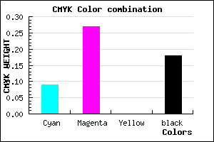 #BF9AD2 color CMYK mixer