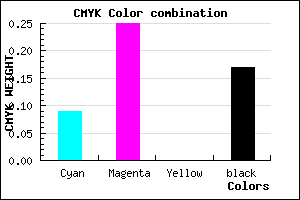 #BF9FD3 color CMYK mixer