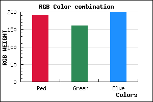 rgb background color #BFA0C6 mixer