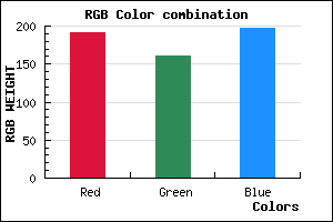 rgb background color #BFA1C5 mixer