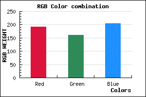 rgb background color #BFA1CD mixer
