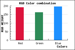 rgb background color #BFA2C4 mixer