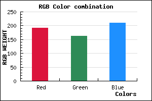 rgb background color #BFA2D1 mixer