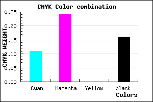 #BFA2D6 color CMYK mixer