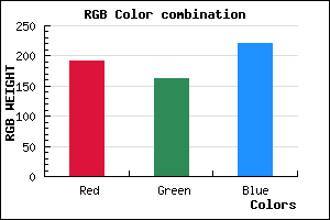 rgb background color #BFA2DC mixer