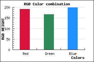 rgb background color #BFA6C6 mixer