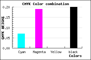 #BFA7CD color CMYK mixer