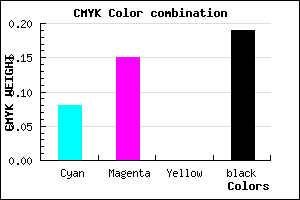 #BFAFCF color CMYK mixer