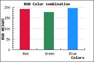 rgb background color #BFB0C4 mixer