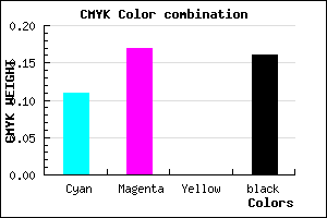 #BFB3D7 color CMYK mixer