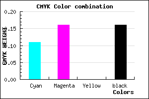 #BFB4D6 color CMYK mixer