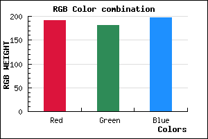 rgb background color #BFB5C5 mixer