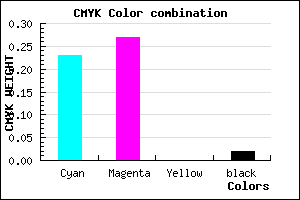 #BFB5F9 color CMYK mixer