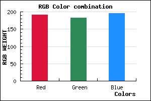 rgb background color #BFB6C4 mixer