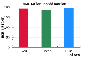 rgb background color #BFB8C2 mixer