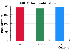 rgb background color #BFBAC4 mixer