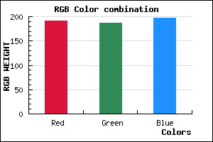 rgb background color #BFBBC5 mixer