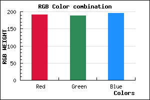 rgb background color #BFBCC4 mixer