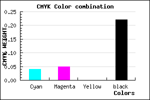 #BFBDC7 color CMYK mixer