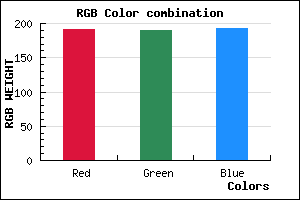 rgb background color #BFBEC0 mixer