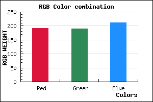 rgb background color #BFBED4 mixer