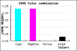 #BFBFF7 color CMYK mixer