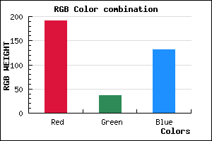 rgb background color #BF2583 mixer