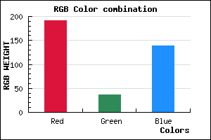 rgb background color #BF258B mixer