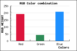 rgb background color #BF2AD0 mixer