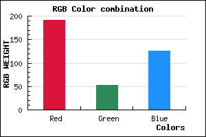 rgb background color #BF357D mixer