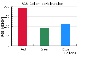 rgb background color #BF596E mixer