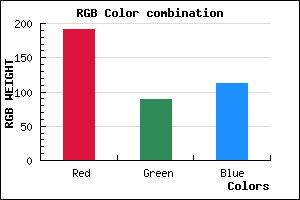 rgb background color #BF5971 mixer