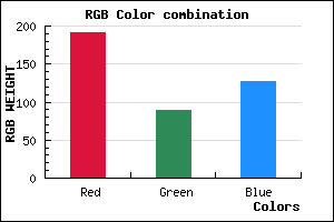 rgb background color #BF597F mixer