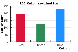 rgb background color #C07DE3 mixer